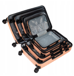 Walizka twarda kabinowa mała ABS SN120 XS LIGHT BLUE 28 l WINGS