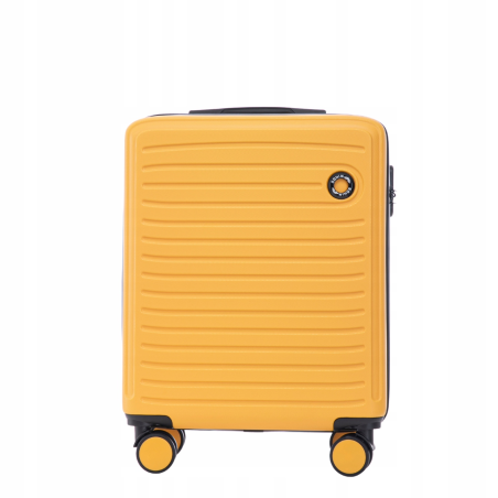Walizka WINGS twarda kabinowa ABS CT01 S YELLOW 38 l