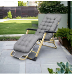 LEŻAK OGRODOWY, METALOWY DC01 SZARY