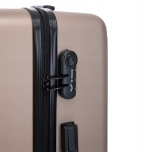 Walizka WINGS twarda kabinowa ABS CT01 S CHAMPAGNE 38 l