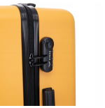 Walizka WINGS twarda kabinowa ABS CT01 S YELLOW 38 l