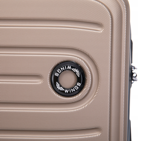 Walizka WINGS twarda kabinowa ABS CT01 S CHAMPAGNE 38 l