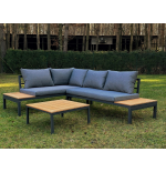 Zestaw mebli ogrodowych metal MAS-XL-03 SZARY