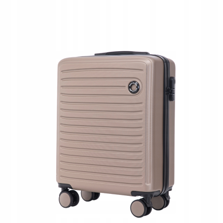 Walizka WINGS twarda kabinowa ABS CT01 S CHAMPAGNE 38 l