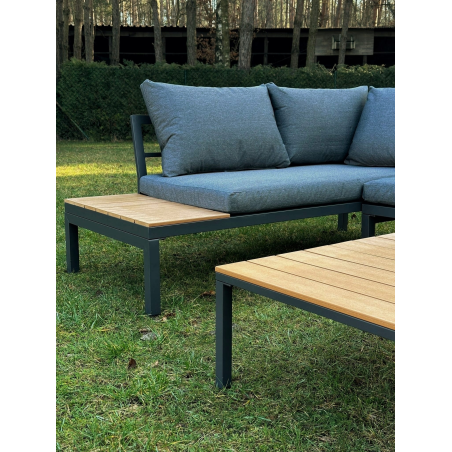 Zestaw mebli ogrodowych metal MAS-XL-03 SZARY