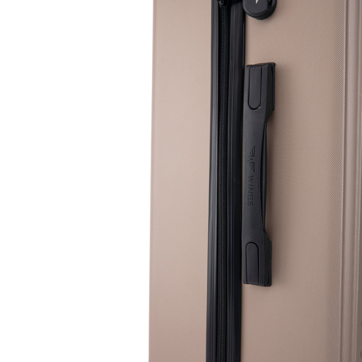 Walizka WINGS twarda kabinowa ABS CT01 S CHAMPAGNE 38 l
