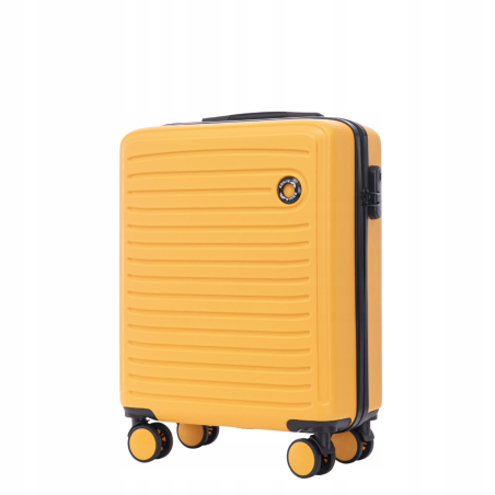 Walizka WINGS twarda kabinowa ABS CT01 S YELLOW 38 l