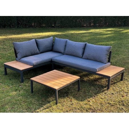 Zestaw mebli ogrodowych metal MAS-XL-03 SZARY