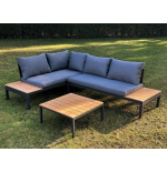 Zestaw mebli ogrodowych metal MAS-XL-03 SZARY