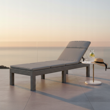 Leżak metal SL01-C SZARY