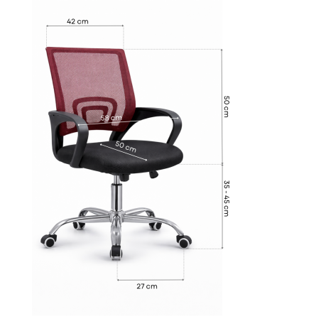 FOTEL KRZESŁO BIUROWE Z55 BLACK DLA DZIECI