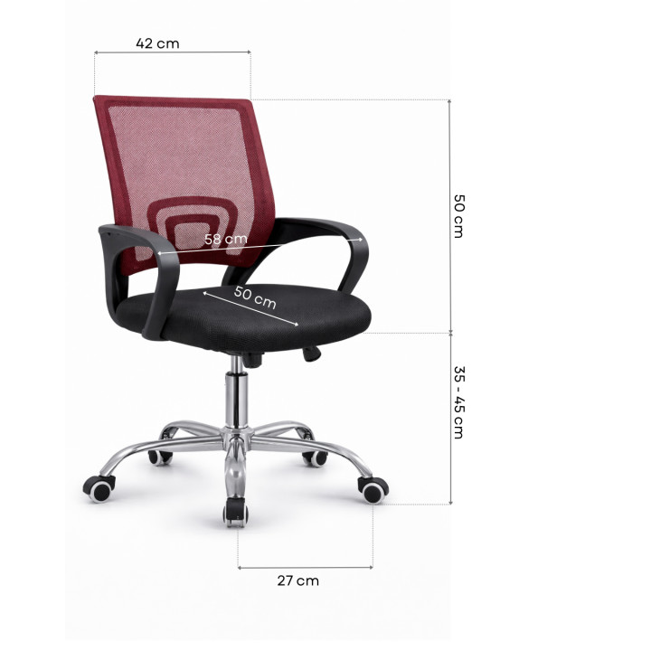 FOTEL KRZESŁO BIUROWE Z55 BLACK DLA DZIECI