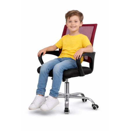 FOTEL KRZESŁO BIUROWE Z55 CZERWONY DLA DZIECI