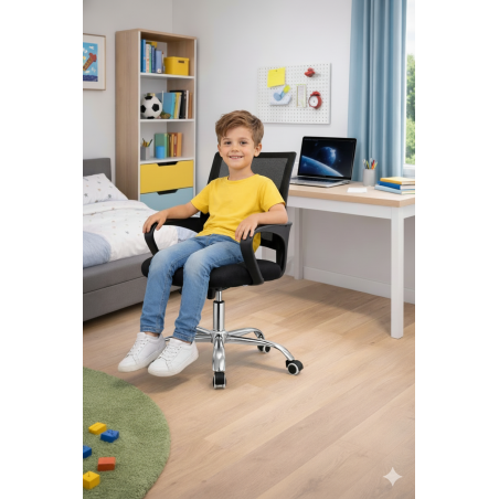 FOTEL KRZESŁO BIUROWE Z55 BLACK DLA DZIECI