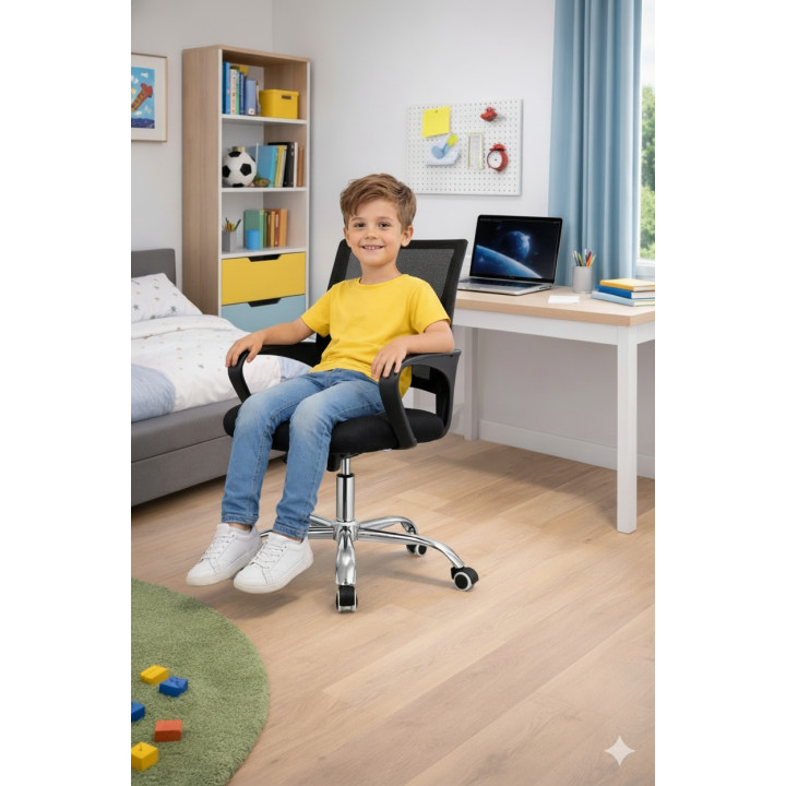 FOTEL KRZESŁO BIUROWE Z55 BLACK DLA DZIECI