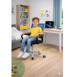 FOTEL KRZESŁO BIUROWE Z55 NIEBIESKI DLA DZIECI