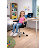 FOTEL KRZESŁO BIUROWE Z55 NIEBIESKI DLA DZIECI