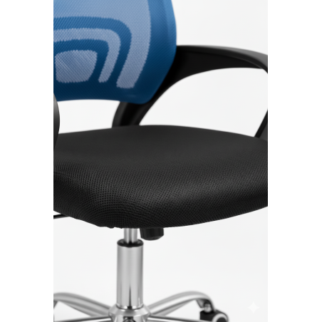 FOTEL KRZESŁO BIUROWE Z55 NIEBIESKI DLA DZIECI