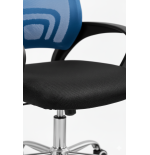 FOTEL KRZESŁO BIUROWE Z55 NIEBIESKI DLA DZIECI