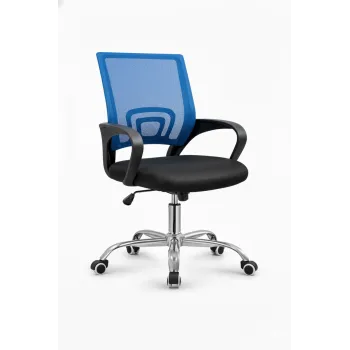 FOTEL KRZESŁO BIUROWE Z55 NIEBIESKI DLA DZIECI