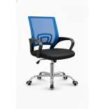 FOTEL KRZESŁO BIUROWE Z55 NIEBIESKI DLA DZIECI