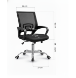 FOTEL KRZESŁO BIUROWE Z55 BLACK DLA DZIECI