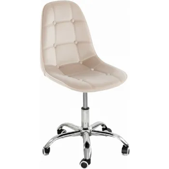 Krzesło biurowe, obrotowe, do biurka,gabinetu regulowane VIENA velvet beżowe