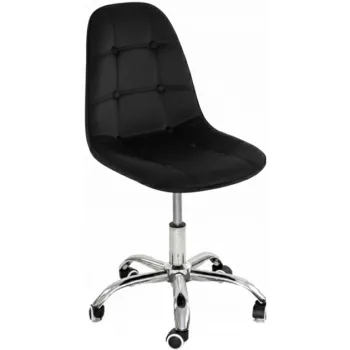 Krzesło biurowe, obrotowe, do biurka,gabinetu regulowane VIENA velvet czarne