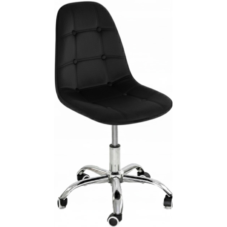 Krzesło biurowe, obrotowe, do biurka,gabinetu regulowane VIENA velvet czarne