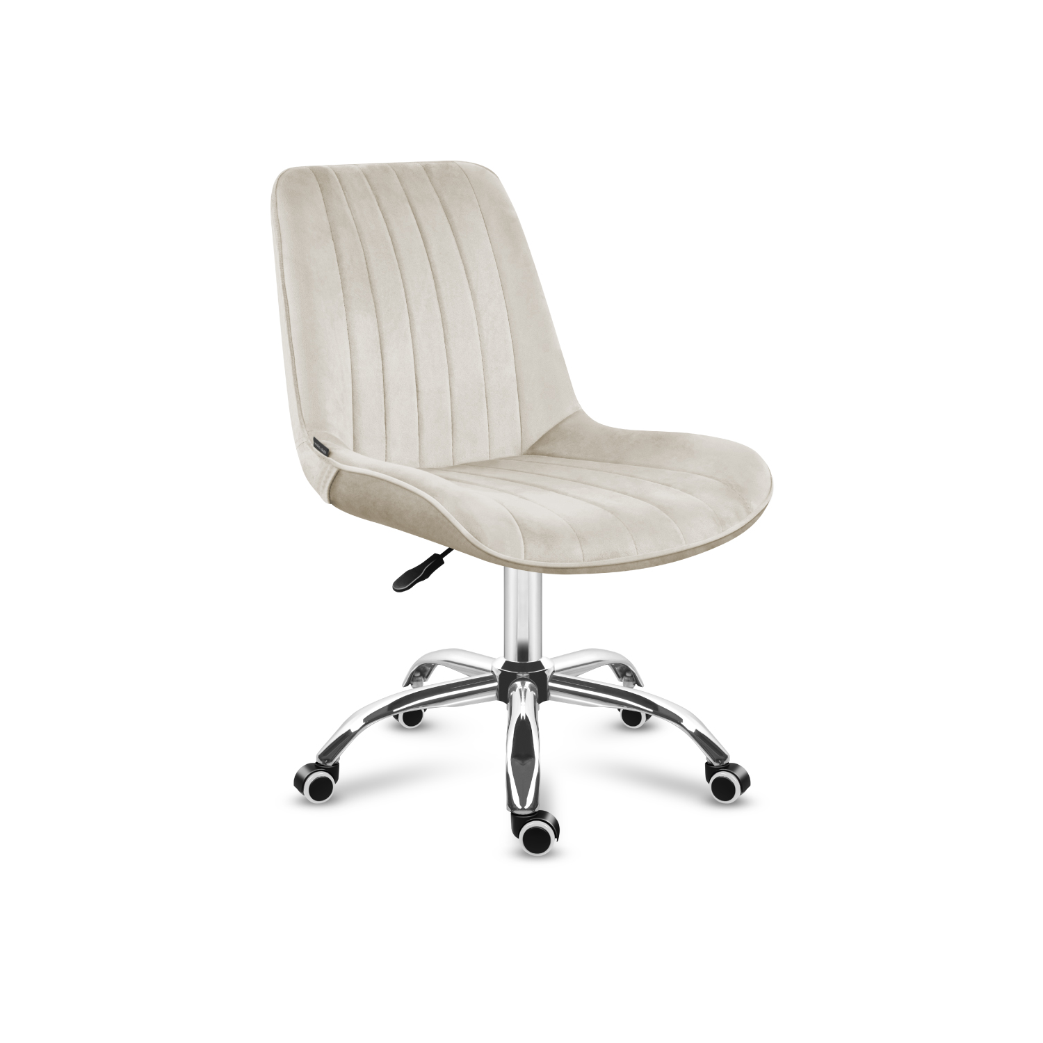 Krzesło/fotel biurowy dla gabinetu, pracowni, kosmetyczne NOTO velur BEŻOWY