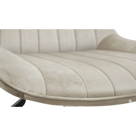 Krzesło/fotel biurowy dla gabinetu, pracowni, kosmetyczne NOTO velur BEŻOWY