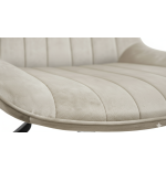 Krzesło/fotel biurowy dla gabinetu, pracowni, kosmetyczne NOTO velur BEŻOWY