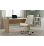 Krzesło/fotel biurowy dla gabinetu, pracowni, kosmetyczne NOTO velur BEŻOWY