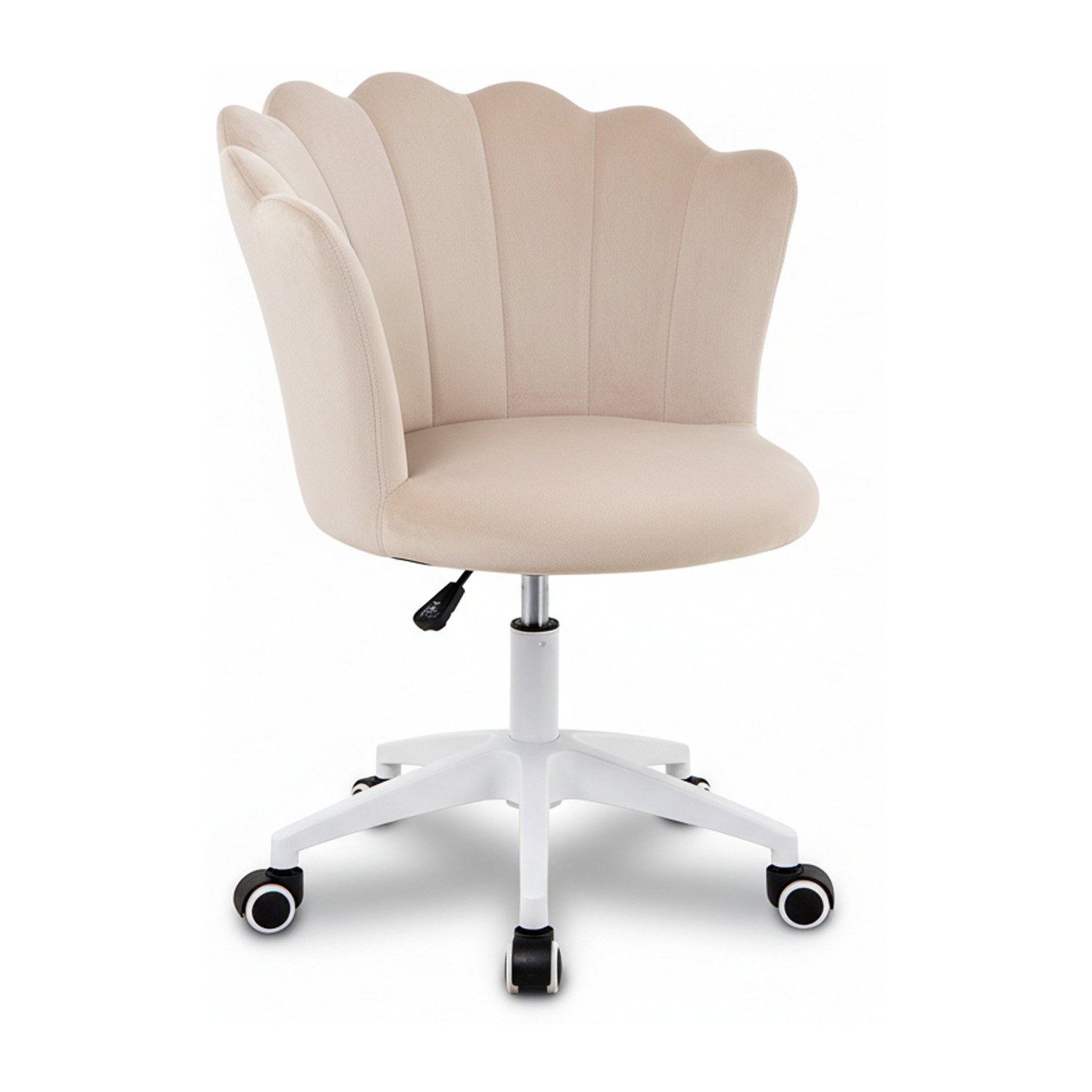 Krzesło/fotel biurowy dla gabinetu, pracowni, kosmetyczne FLOWERS BEŻOWY