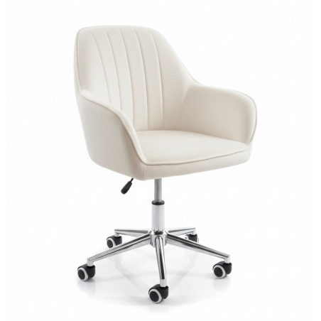 Krzesło/fotel biurowy dla dziecka, salonu, pracowni TRIVAGO PREMIUM BEŻOWY