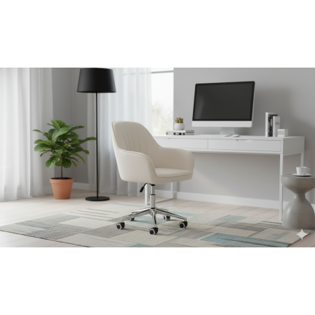 Krzesło/fotel biurowy dla dziecka, salonu, pracowni TRIVAGO PREMIUM BEŻOWY