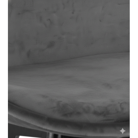 Krzesło skandynawskie nowoczesne do jadalni kuchni MILEO PREMIUM CIEMNO-SZARY VELVET