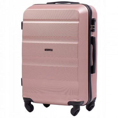 AT01, Średnia walizka podróżna Wings M, Rose gold
