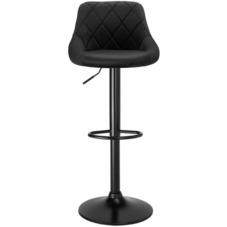 Hoker regulowany loftowy Toledo czarny velvet BL