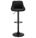 Hoker regulowany loftowy Toledo czarny velvet BL