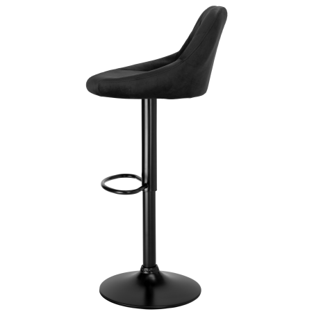 Hoker regulowany loftowy Toledo czarny velvet BL