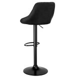 Hoker regulowany loftowy Toledo czarny velvet BL