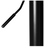 Hoker regulowany loftowy Toledo czarny velvet BL