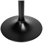 Hoker regulowany loftowy Toledo czarny velvet BL