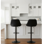 Hoker regulowany loftowy Toledo czarny velvet BL