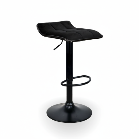 Hoker barowy, kuchenny, regulowany wyspa, czarny, nowoczesny, welur