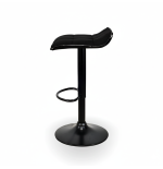 Hoker barowy, kuchenny, regulowany wyspa, czarny, nowoczesny, welur