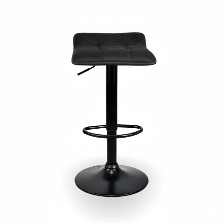 Hoker barowy, kuchenny, regulowany wyspa, czarny, nowoczesny, welur