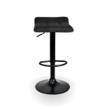 Hoker barowy, kuchenny, regulowany wyspa, czarny, nowoczesny, welur