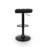 Hoker barowy, kuchenny, regulowany wyspa, czarny, nowoczesny, welur